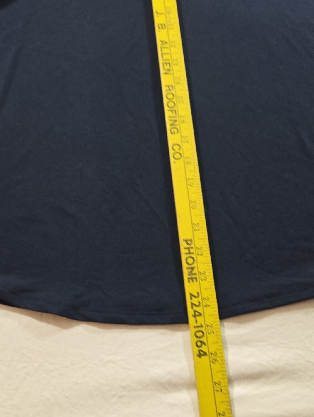 Adrianna Papell Women's Navy V-Neck Flutter Sleeve Tee - Picture 5 of 9